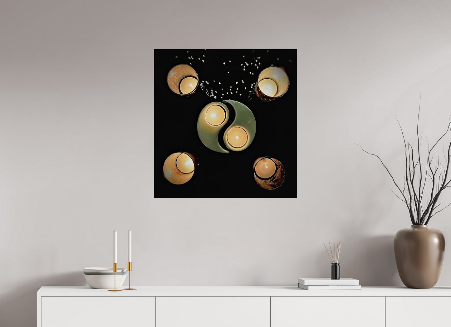 Yin et Yang incandescents