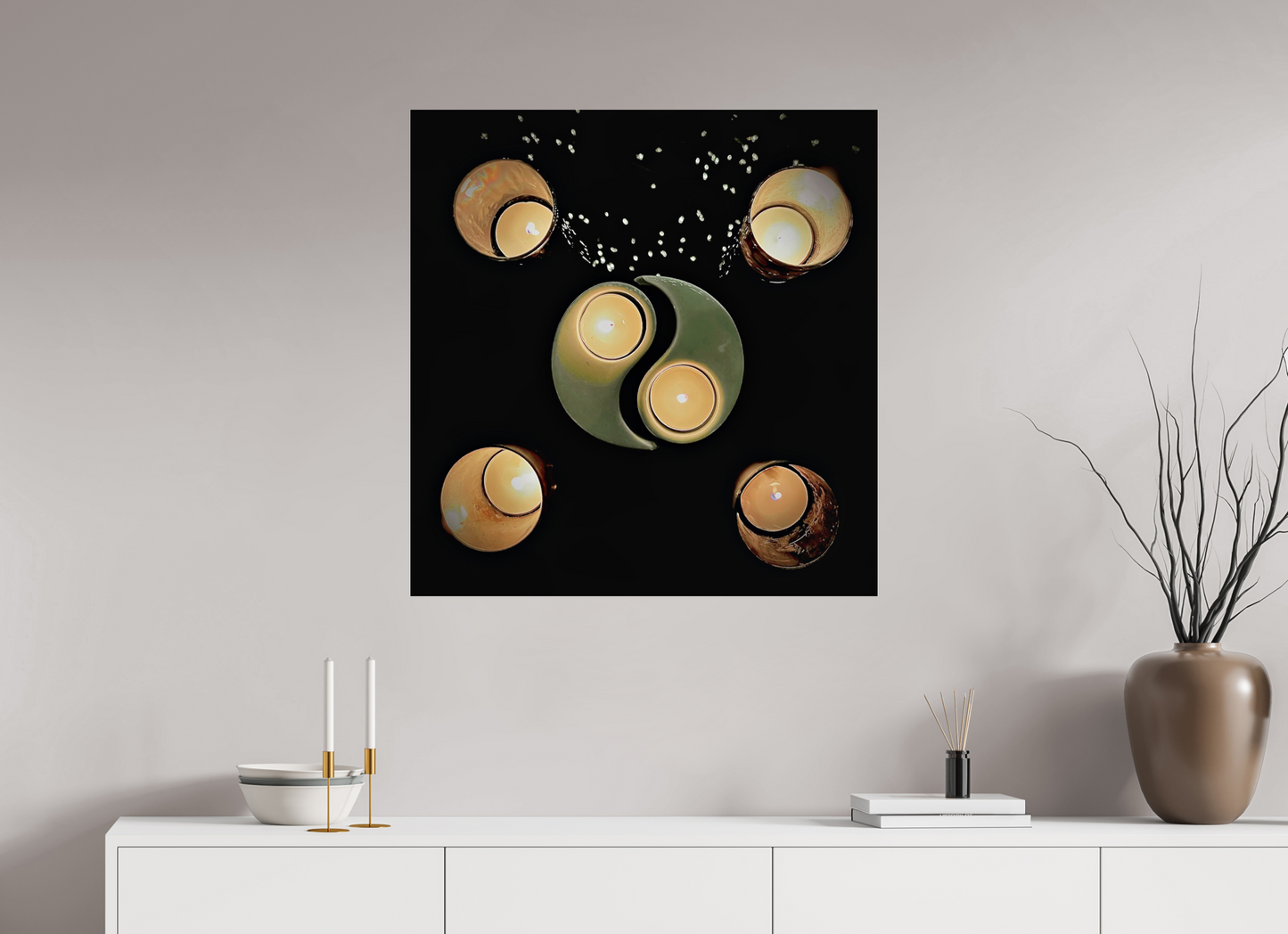 Yin et Yang incandescents